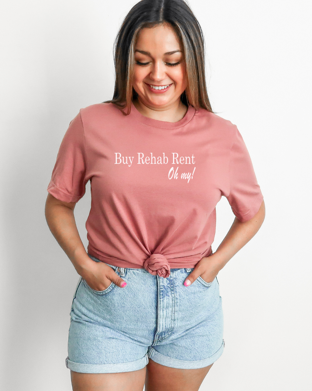 Buy, Rehab, Rent, Oh My! Unisex Short Sleeve Tee