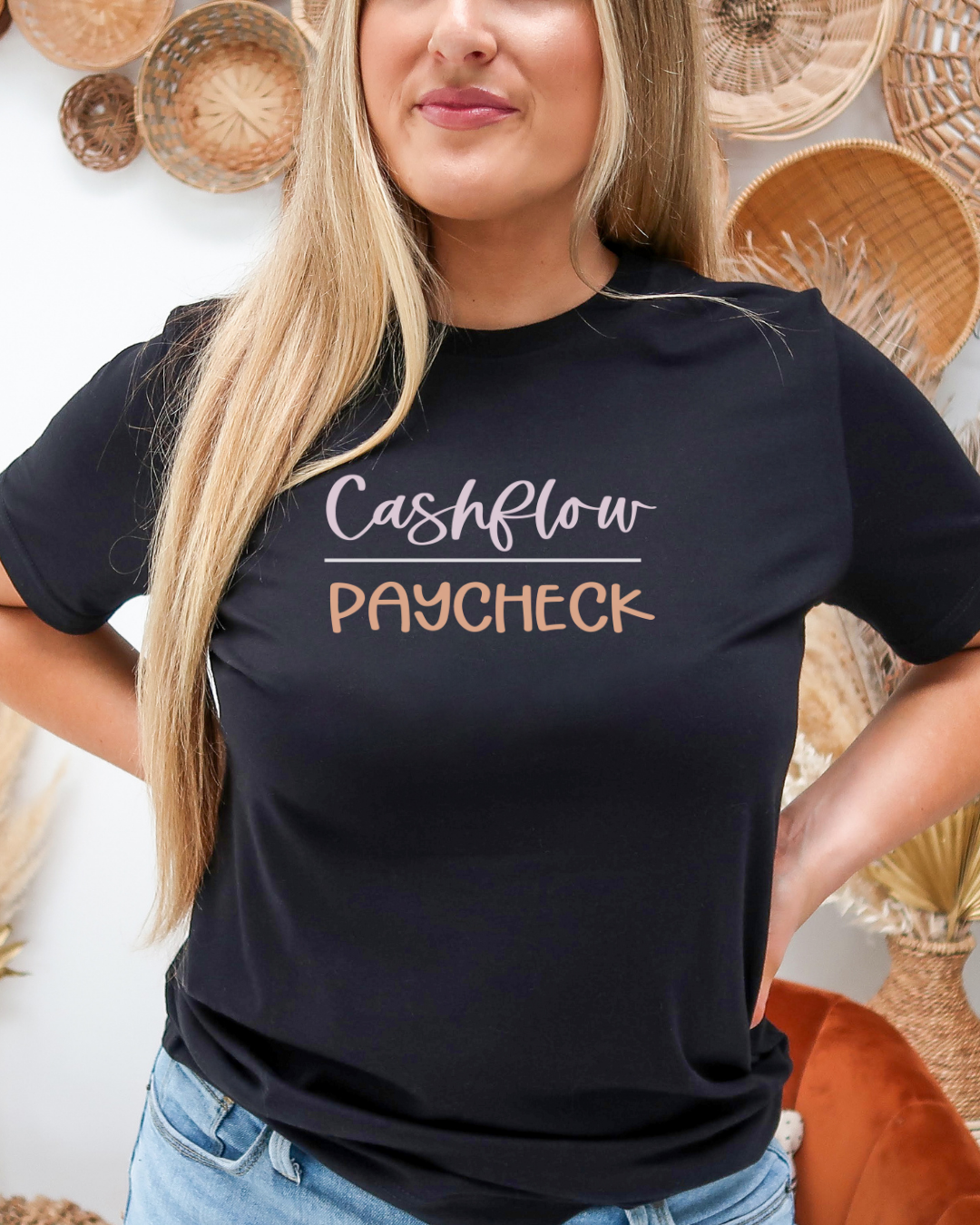 Cashflow Over Paycheck Unisex Short Sleeve Tee