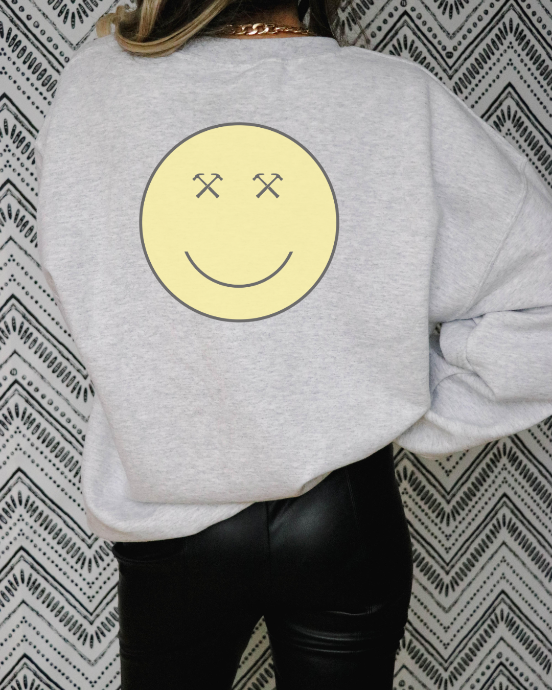 Hammer X Smiley Back Crewneck Sweatshirt