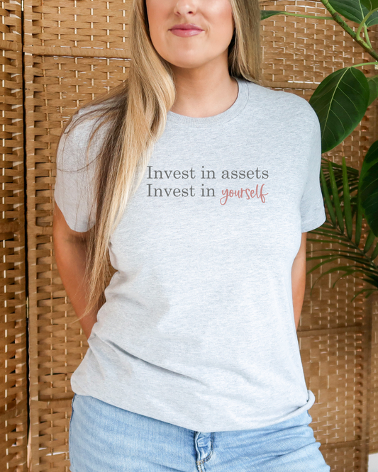 Invest In Assets Invest In Yourself Shirt, Real Estate Investor Shirt